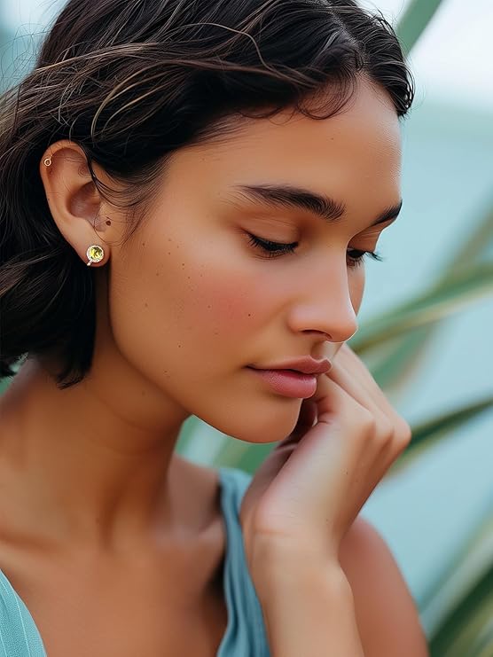 Silvora Clip On Earrings for Women Round