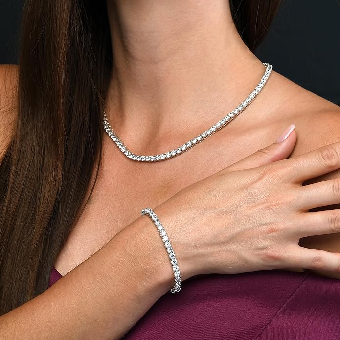 Sterling Silver Tennis Bracelet for Women 2