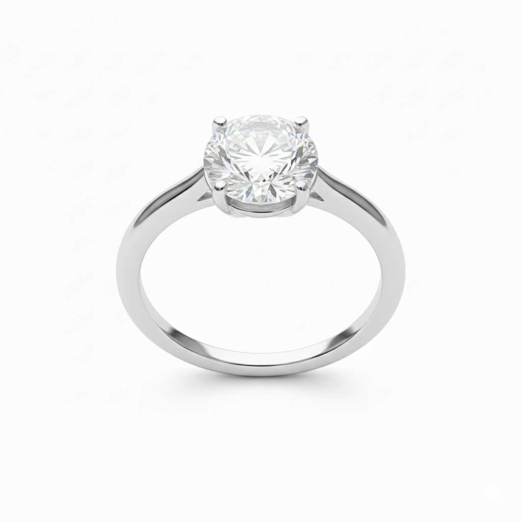 Solitaire Diamond Engagement Ring